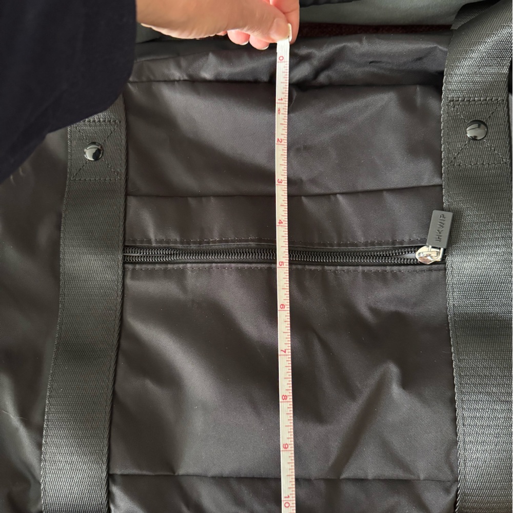 IHKWIP brand black duffle bag with small cosmetic bag.   NWT - Picture 9 of 15